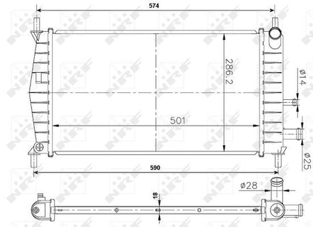 NRF 50131A Radiator, engine cooling - 5