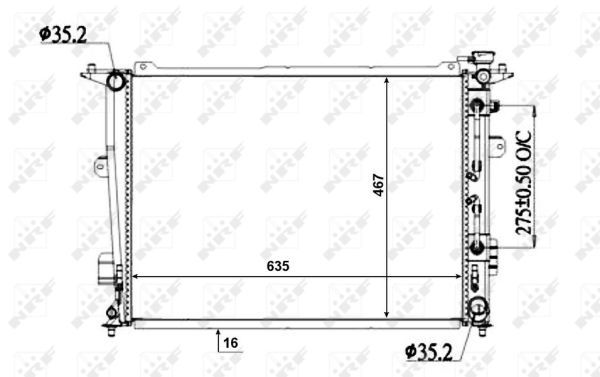NRF 50135A Radiator, engine cooling - 4