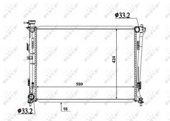 NRF 50136 Radiator, engine cooling - 5
