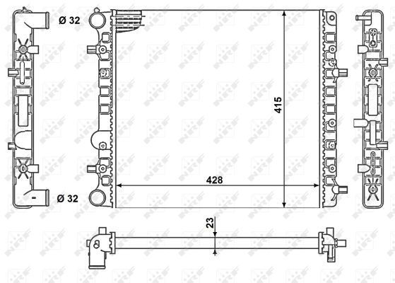 NRF 50140 Radiator, engine cooling - 5