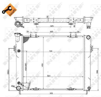 NRF 50201B Radiator, engine cooling - 5