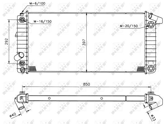 NRF 50208B Radiator, engine cooling - 5