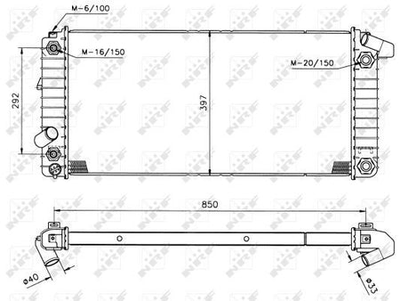 NRF 50208B Radiator, engine cooling - 5