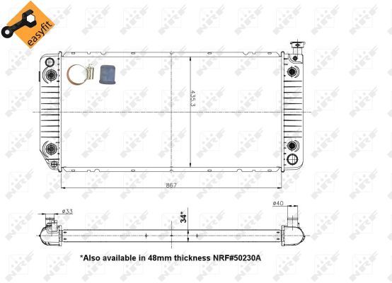 NRF 50230B Radiator, engine cooling - 6