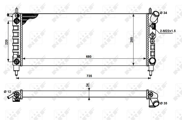 NRF 50242A Radiator, engine cooling - 4