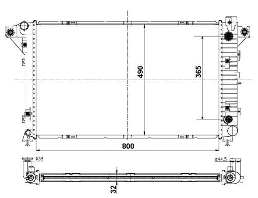 NRF 50248A Radiator, engine cooling - 1