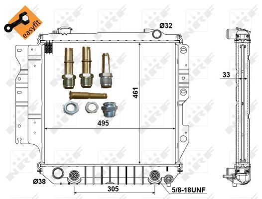 NRF 50315 Radiator, engine cooling - 6