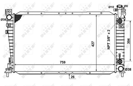 NRF 50334 Radiator, engine cooling - 5