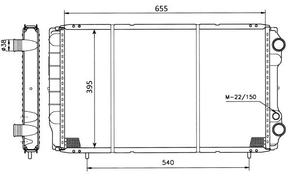 NRF 50403 Radiator, engine cooling - 5