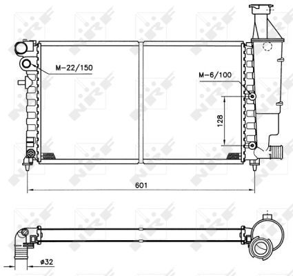 NRF 50423A Radiator, engine cooling - 5