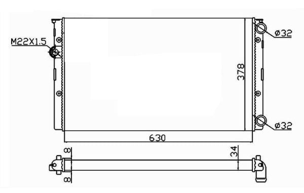 NRF 50455A Radiator, engine cooling - 5