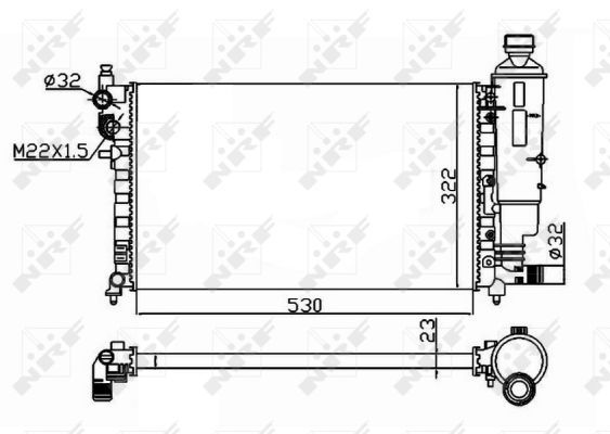 NRF 50471 Radiator, engine cooling - 4