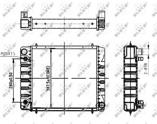 NRF 50477A Radiator, engine cooling - 4