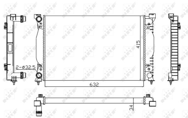 NRF 50539A Radiator, engine cooling - 5
