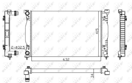 NRF 50539A Radiator, engine cooling - 5