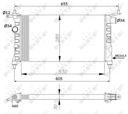 NRF 50551 Radiator, engine cooling - 4