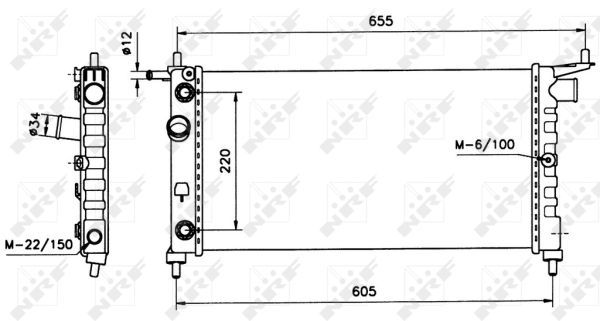 NRF 50552 Radiator, engine cooling - 4