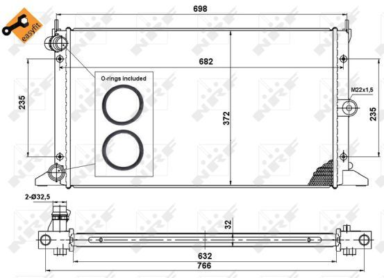 NRF 50592 Radiator, engine cooling - 6