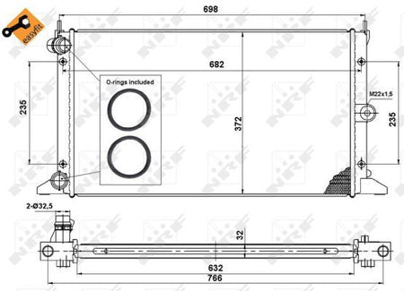 NRF 50592 Radiator, engine cooling - 6