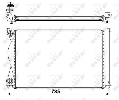 NRF 50596A Radiator, engine cooling - 5