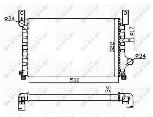 NRF 506224 Radiator, engine cooling - 5