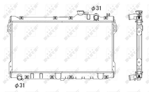 NRF 506522 Radiator, engine cooling - 5