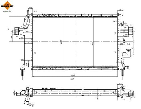 NRF 506616A Radiator, engine cooling - 5