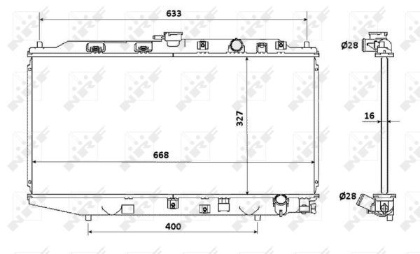 NRF 506728 Radiator, engine cooling - 5