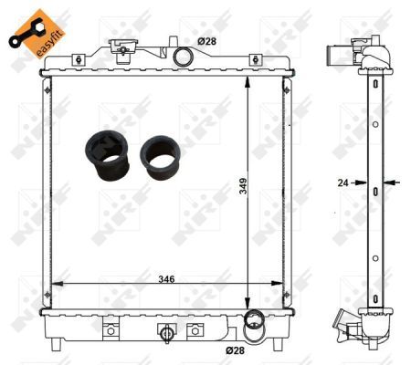 NRF 506750 Radiator, engine cooling - 6