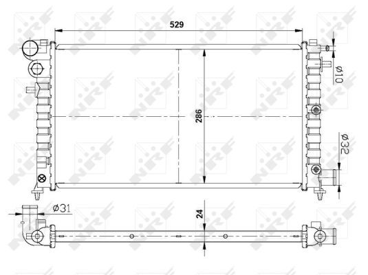 NRF 509502 Radiator, engine cooling - 5