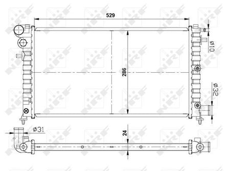 NRF 509502 Radiator, engine cooling - 5