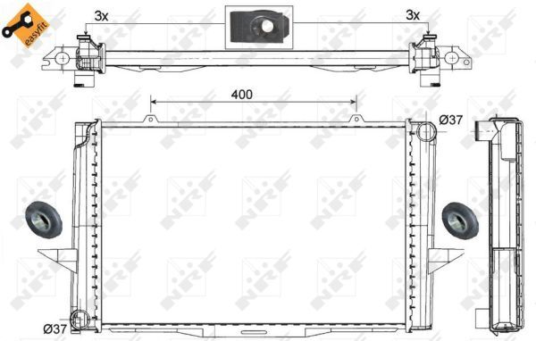 NRF 509509A Radiator, engine cooling - 5