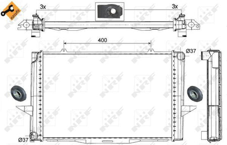 NRF 509509A Radiator, engine cooling - 5