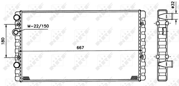 NRF 509521 Radiator, engine cooling - 4