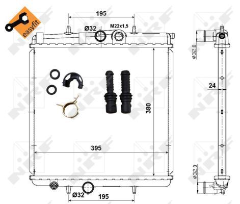 NRF 509523 Radiator, engine cooling - 6