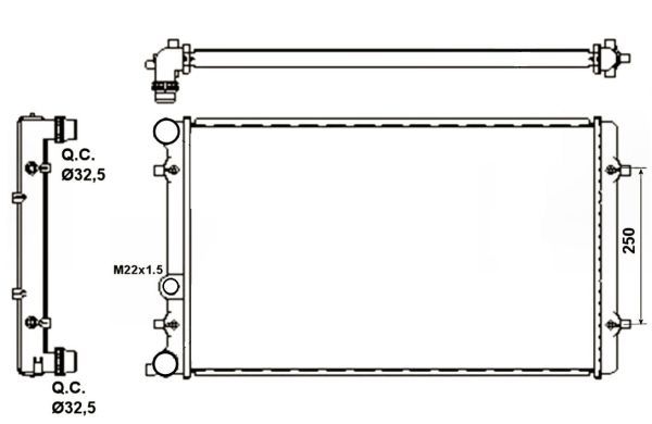 NRF 509529A Radiator, engine cooling - 5