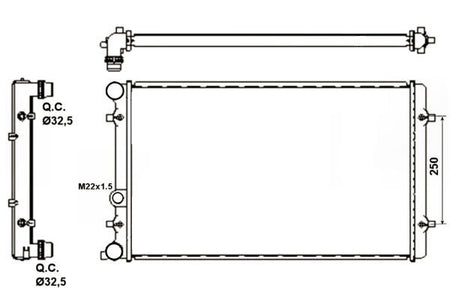 NRF 509529A Radiator, engine cooling - 5