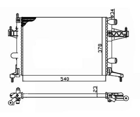 NRF 509596 Radiator, engine cooling - 6