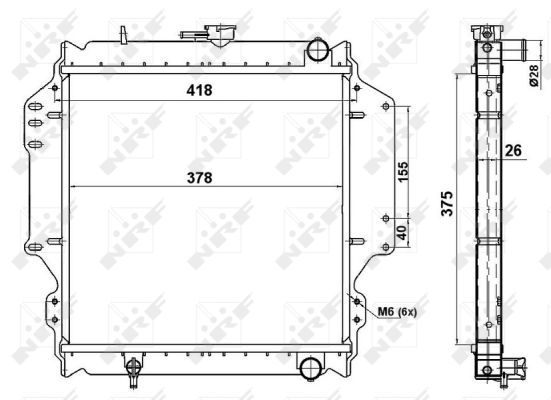 NRF 513161 Radiator, engine cooling - 5