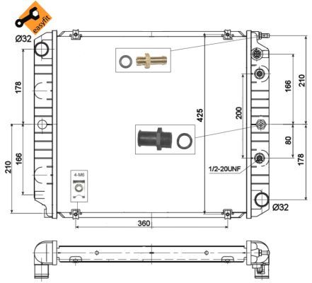 NRF 514782 Radiator, engine cooling - 6