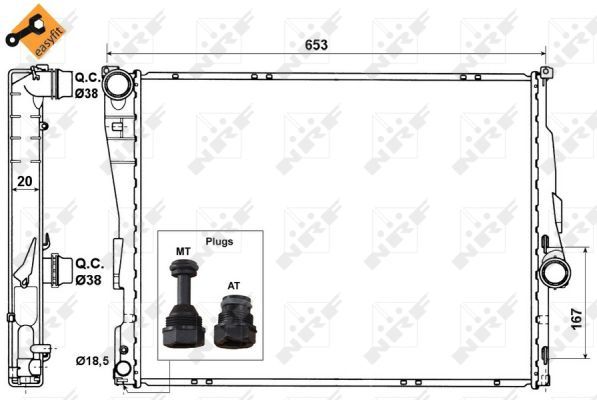 NRF 51582 Radiator, engine cooling - 5
