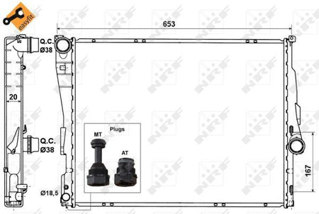 NRF 51582 Radiator, engine cooling - 5
