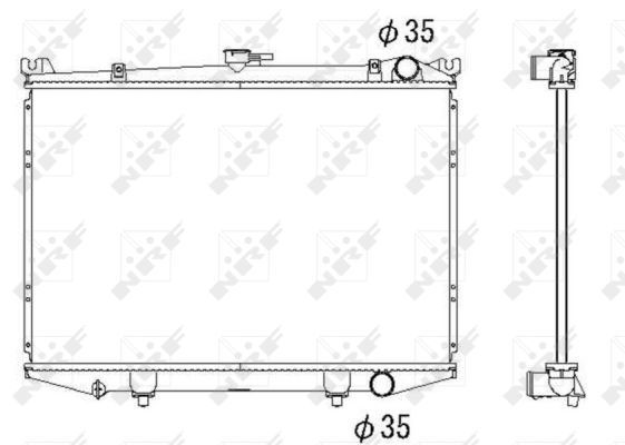 NRF 516842 Radiator, engine cooling - 5
