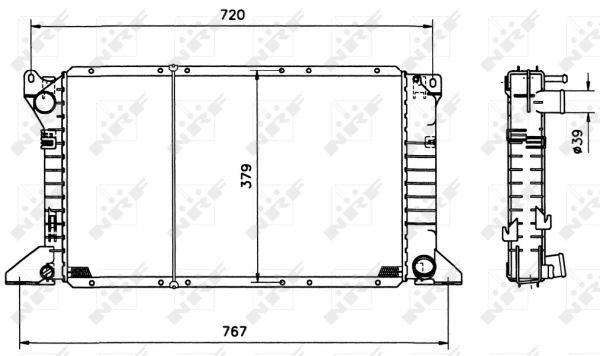 NRF 517373 Radiator, engine cooling - 5
