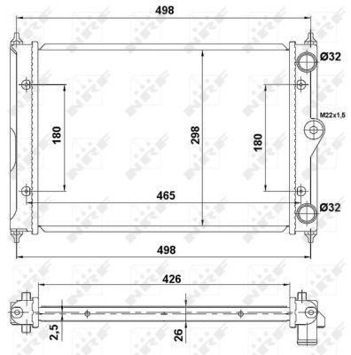 NRF 519505 Radiator, engine cooling - 5