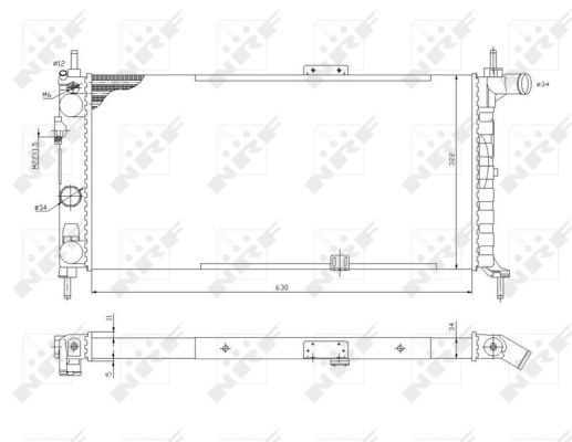 NRF 52019 Radiator, engine cooling - 5