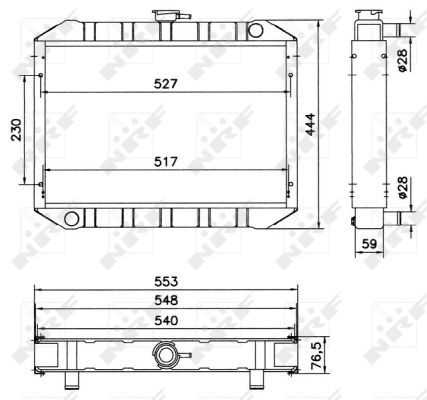 NRF 52048 Radiator, engine cooling - 5