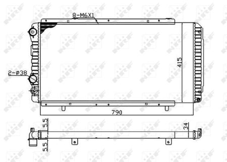 NRF 52062A Radiator, engine cooling - 4