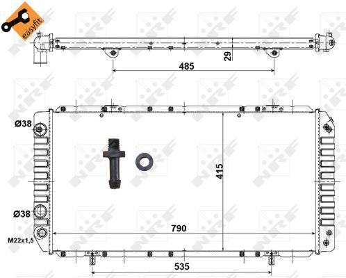NRF 52062 Radiator, engine cooling - 6