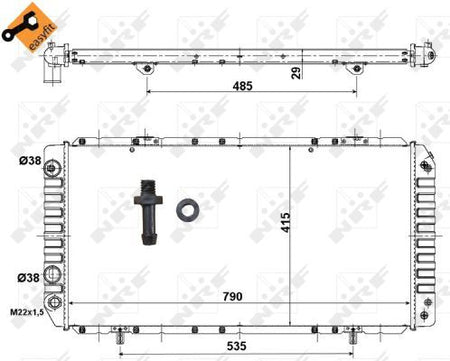 NRF 52062 Radiator, engine cooling - 6
